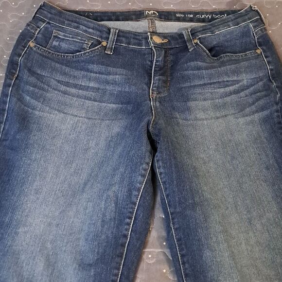 New Directions Women's Curvy Boot Blue Jeans size 10 - Picture 2 of 6